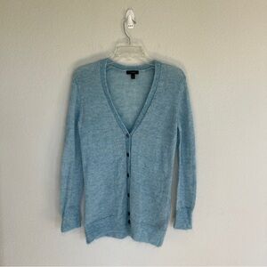 J. Crew Baby Blue Mohair Blend Cardigan Size XS